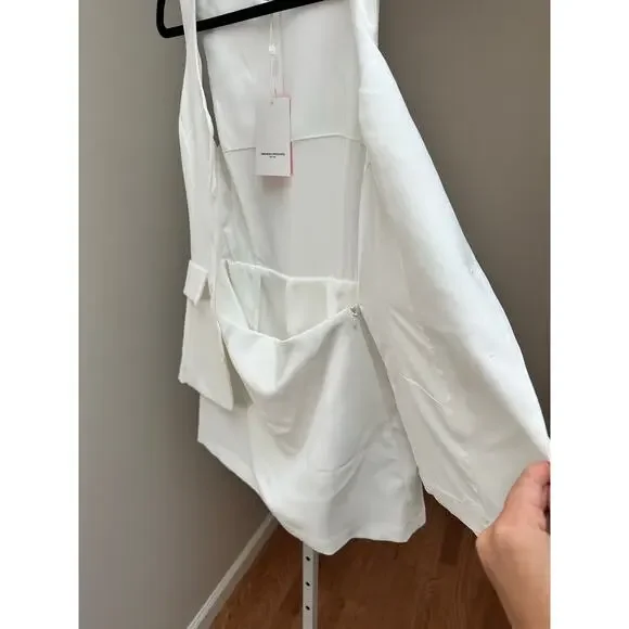 NEW NWT Amanda Uprichard Kya Romper White size Small - Picture 8 of 8